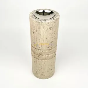 Travertine Cylinder Cigarette Ashtray