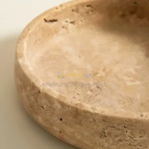 Handmade Travertine Bowl