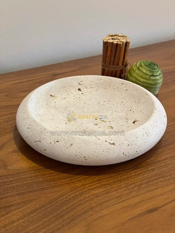 Travertine Catchall Bowl