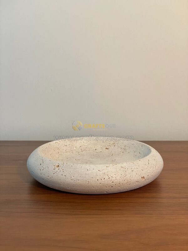 Travertine Catchall Bowl