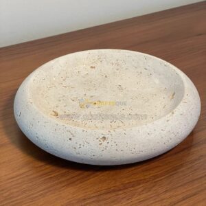 Travertine Catchall Bowl