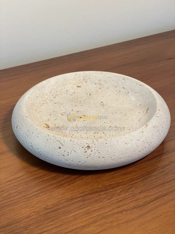 Travertine Catchall Bowl