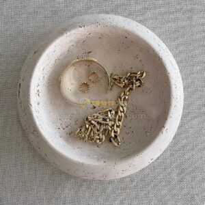 Travertine Catchall Bowl